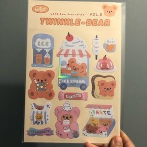 Korean style waterproof laptop stickers